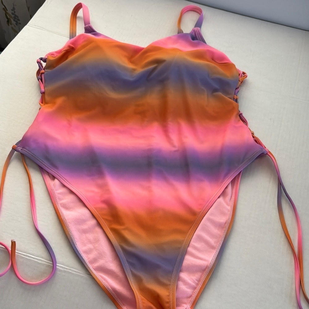 NOBO Women's One Piece Swimsuit - Pink, Orange, Purple size XXL (19)
